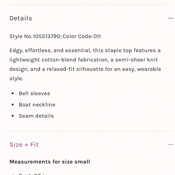 NWT Free People Delilah Long Sleeve Top Color: Clean Ivory size XS boho women’s - Picture 3 of 9